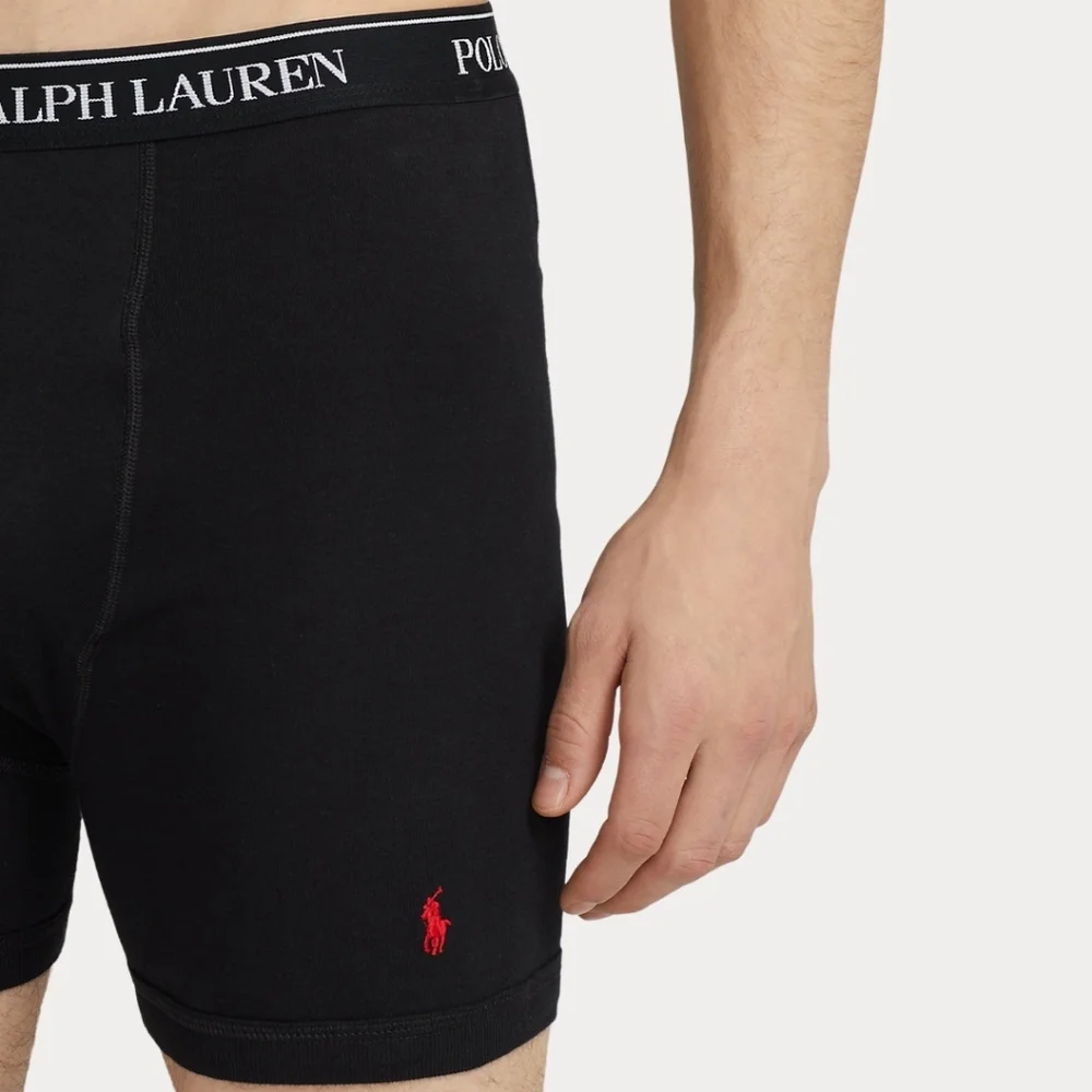 NWOT Boy's Polo Ralph Lauren 1 Pair Black Boxer Briefs